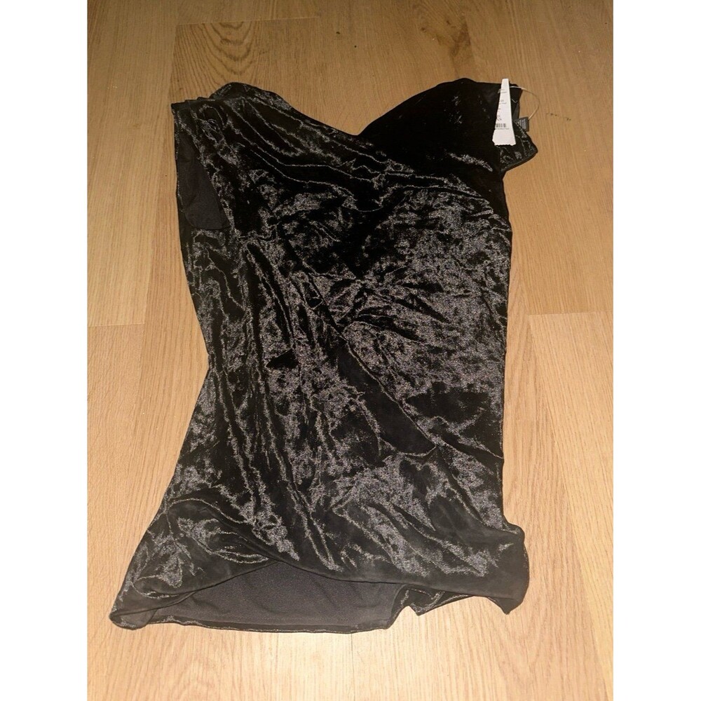 White House Black Market black velvet top